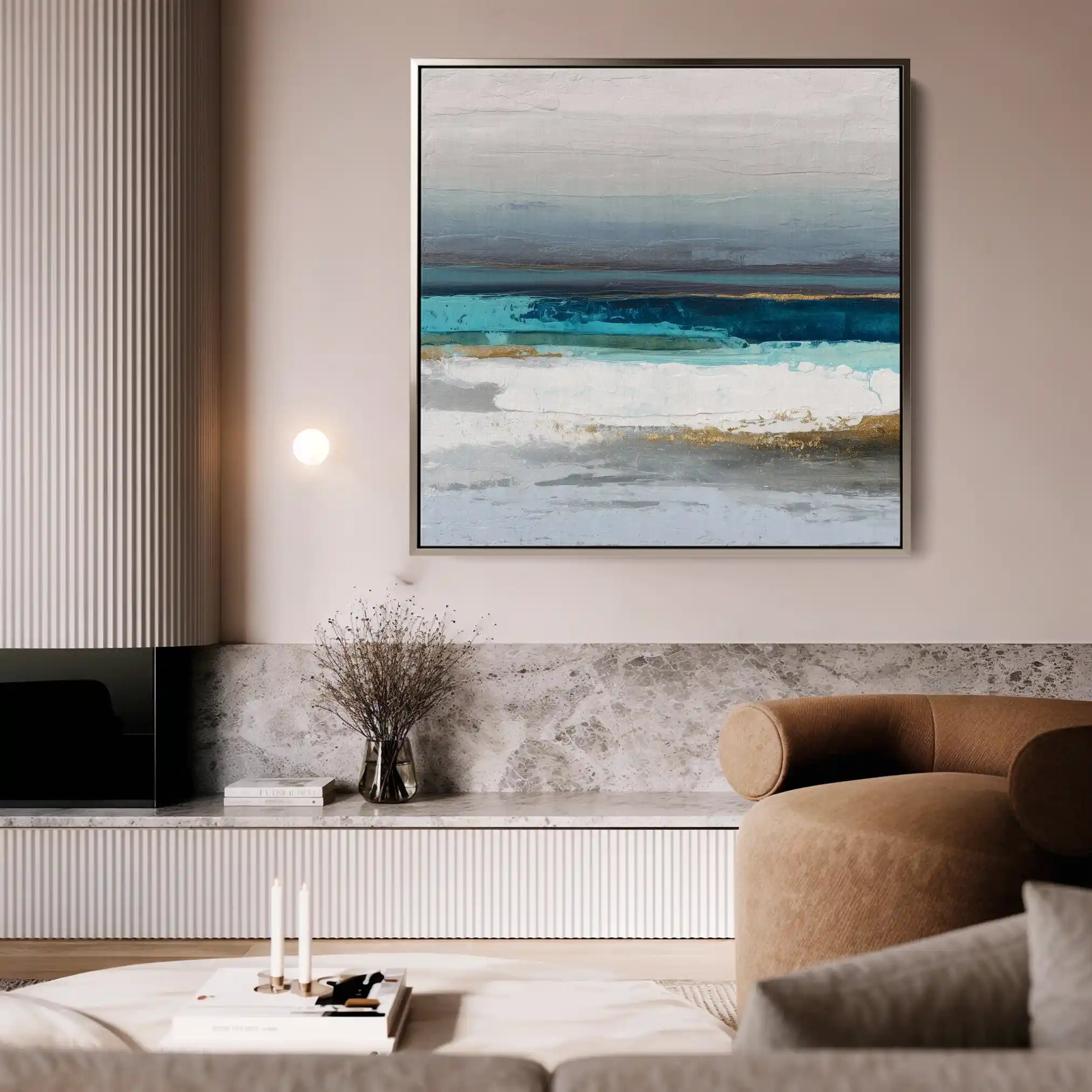 Abstract 1237 Canvas Art 60 x 60 cm / Stretched on hidden frame