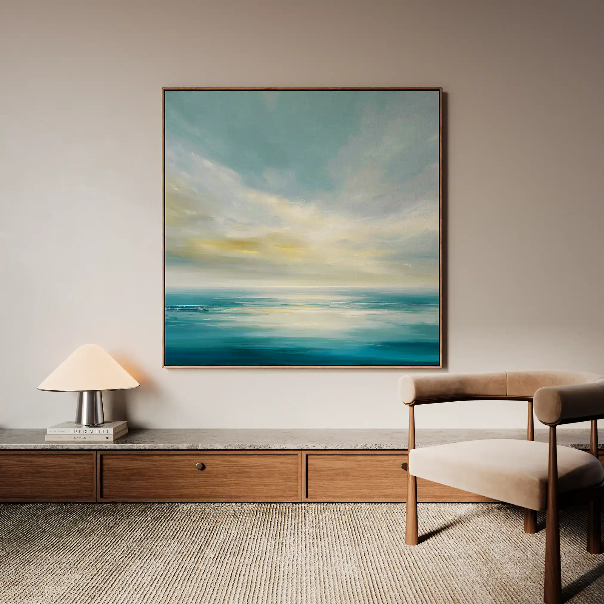 Abstract 1239 Canvas Art 60 x 60 cm / Stretched on hidden frame