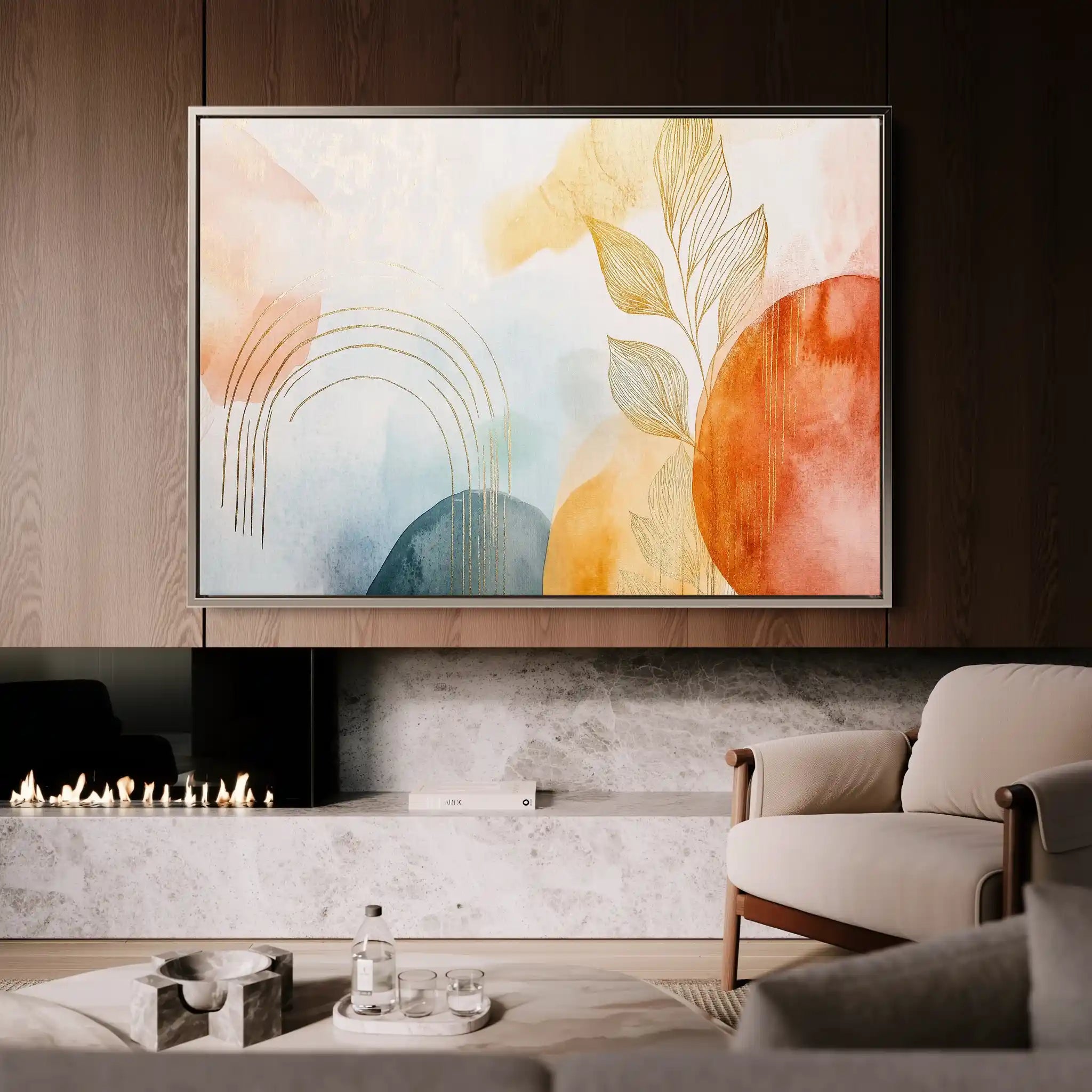 Boho 124 Canvas Art 90 x 60 cm / Stretched on hidden frame