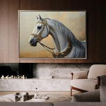Horses 124 Canvas Art 90 x 60 cm / Stretched on hidden frame