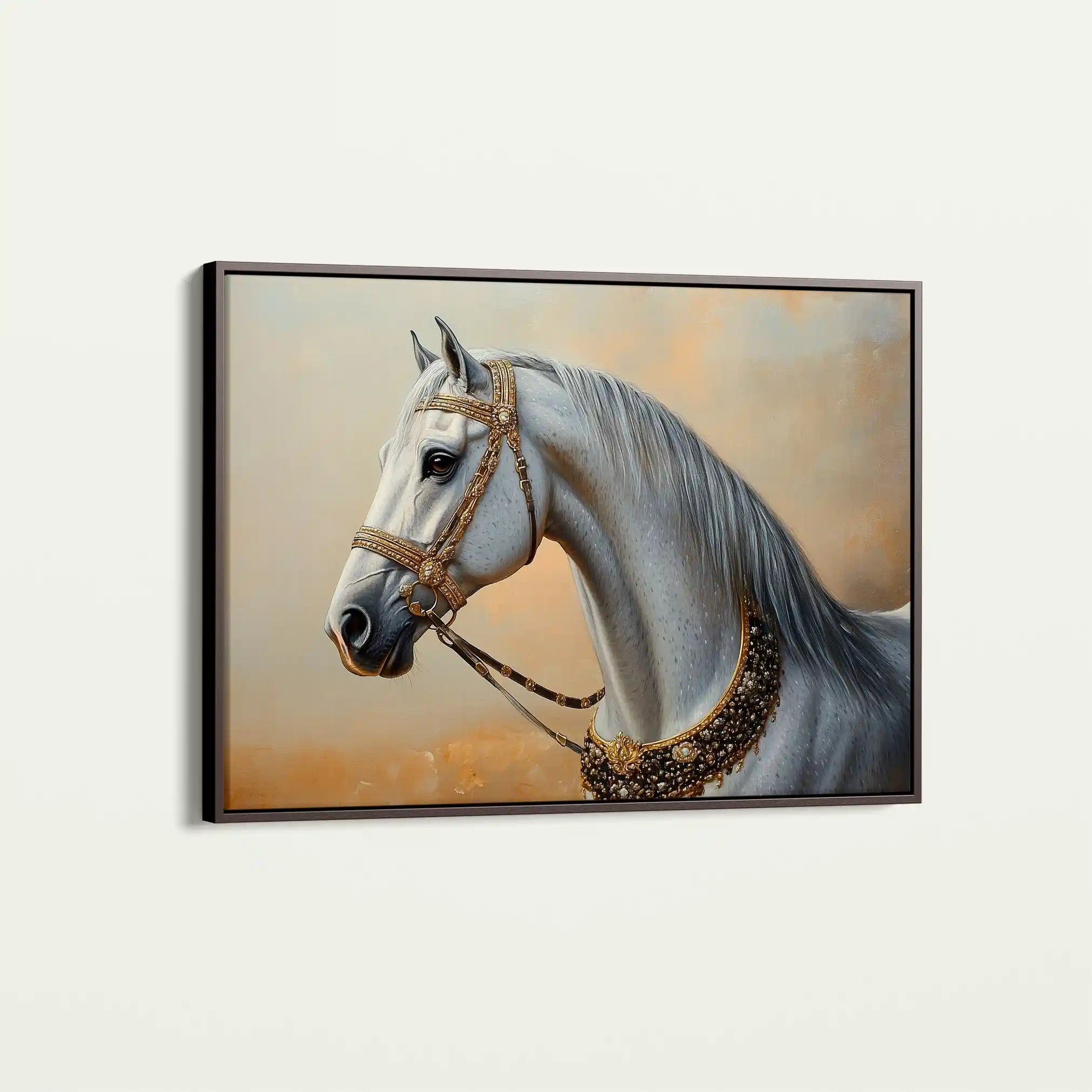 Horses 124 Canvas Art 90 x 60 cm / Stretched on hidden frame