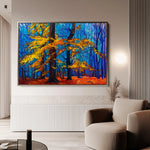 Landscape 124 Canvas Art 90 x 60 cm / Stretched on hidden frame