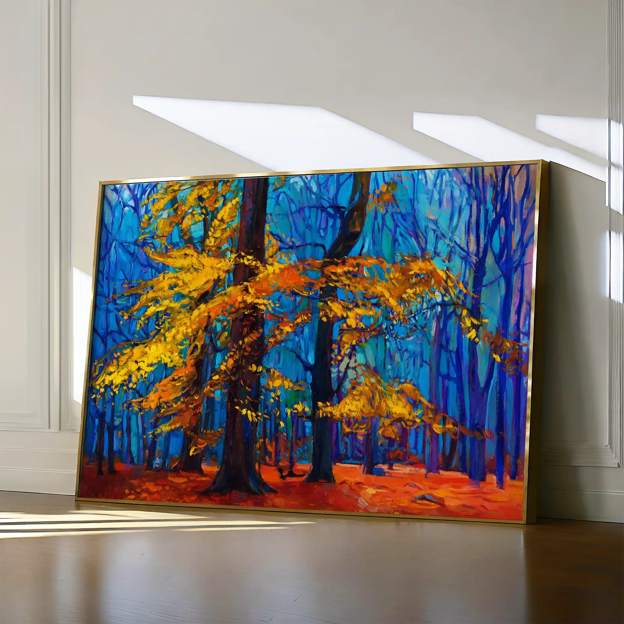 Landscape 124 Canvas Art 90 x 60 cm / Stretched on hidden frame