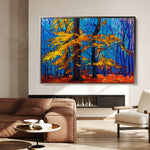 Landscape 124 Canvas Art 90 x 60 cm / Stretched on hidden frame