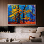 Landscape 124 Canvas Art 90 x 60 cm / Stretched on hidden frame