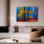 Landscape 124 Canvas Art 90 x 60 cm / Stretched on hidden frame
