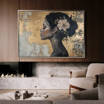 Portrait 124 Canvas Art 90 x 60 cm / Stretched on hidden frame