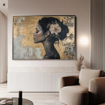 Portrait 124 Canvas Art 90 x 60 cm / Stretched on hidden frame