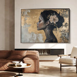 Portrait 124 Canvas Art 90 x 60 cm / Stretched on hidden frame