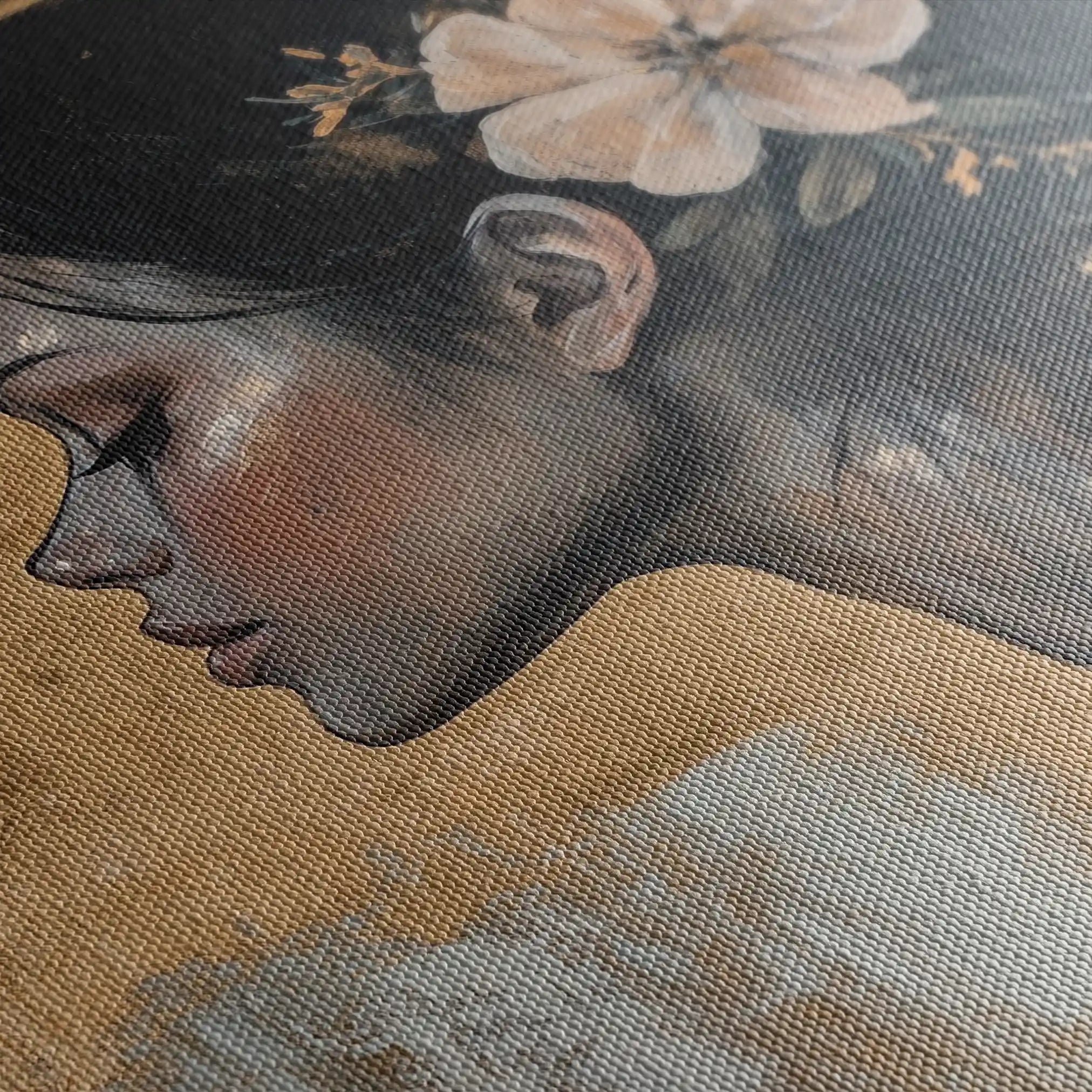 Portrait 124 Canvas Art 90 x 60 cm / Stretched on hidden frame