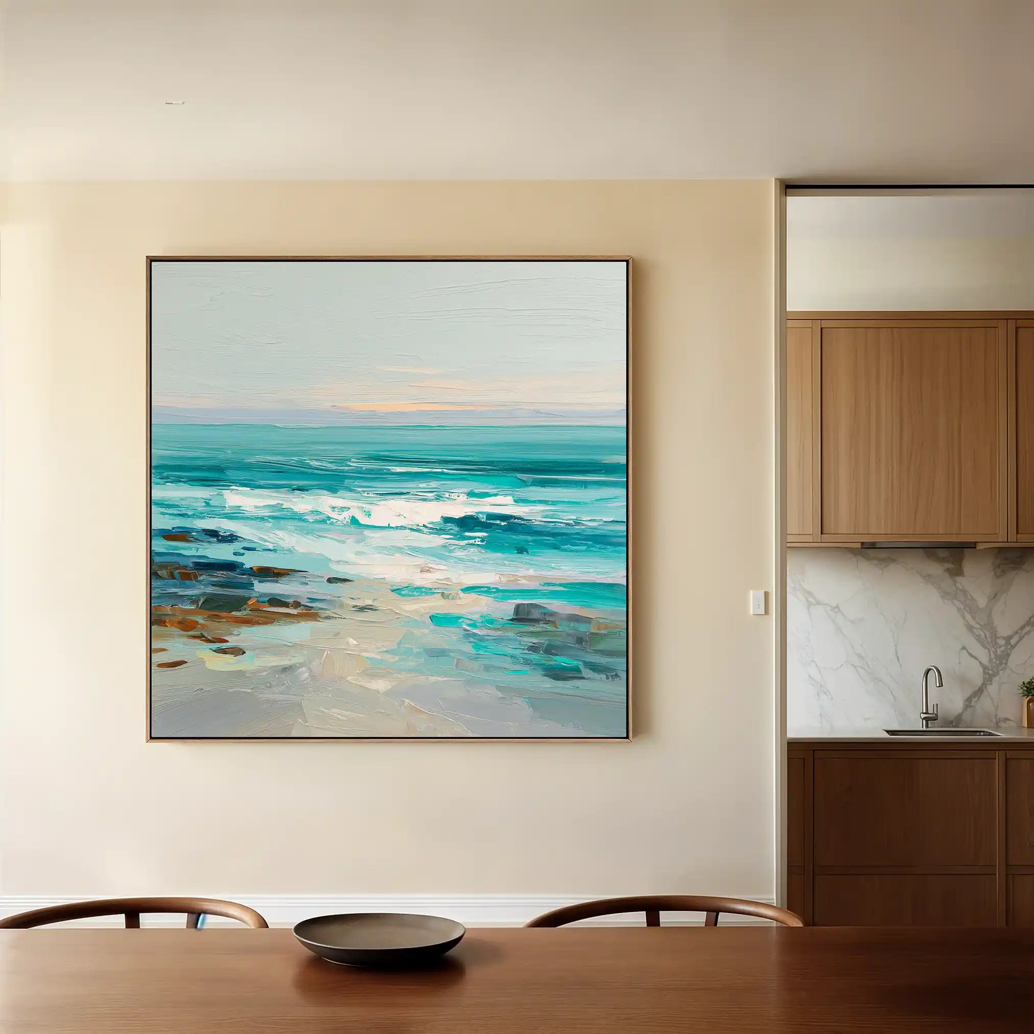 Abstract 1241 Canvas Art 60 x 60 cm / Stretched on hidden frame