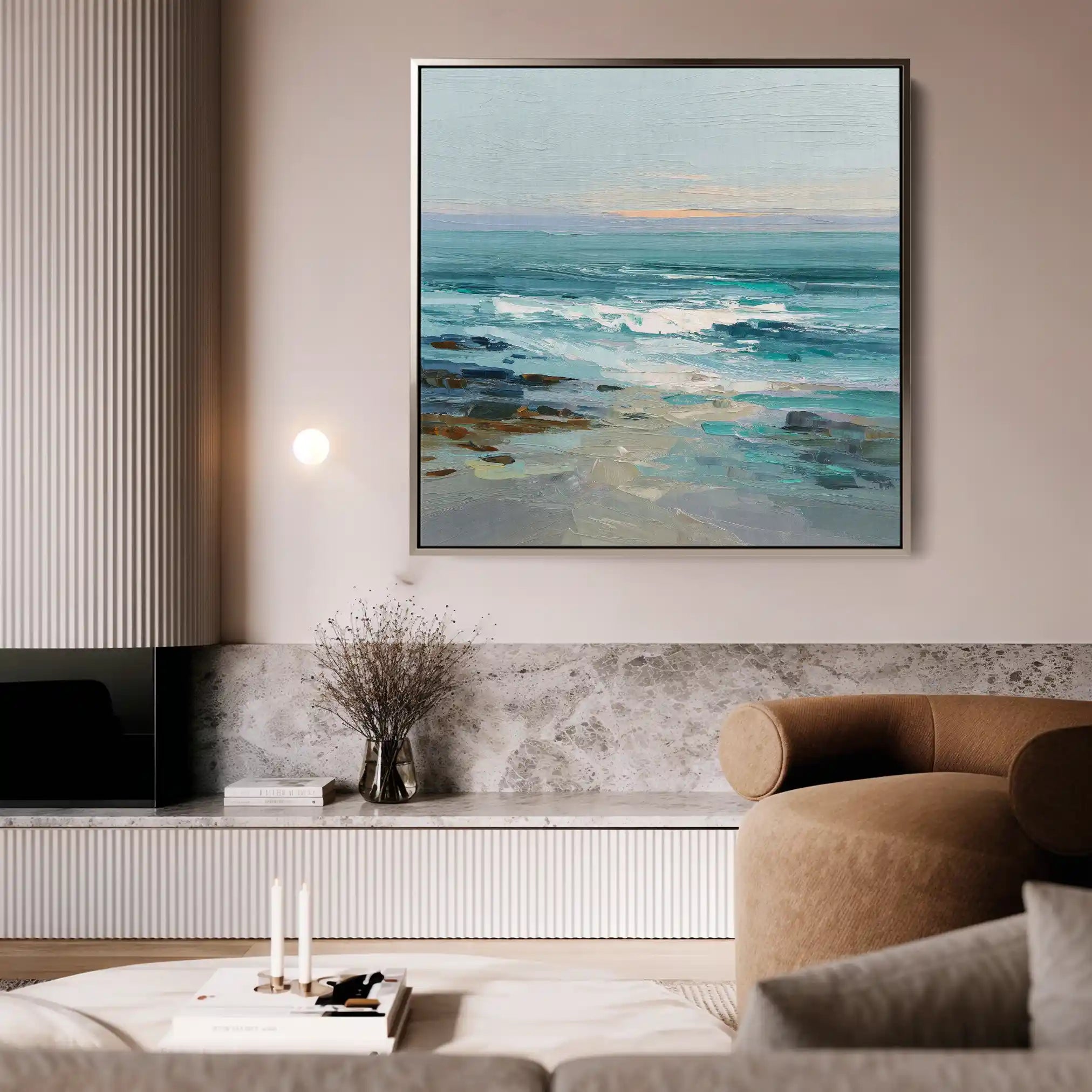 Abstract 1241 Canvas Art 60 x 60 cm / Stretched on hidden frame