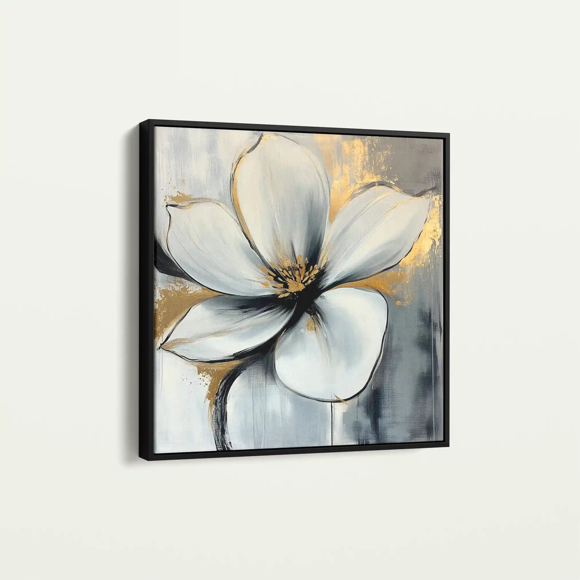 Floral Canvas Wall Art WAD1242-F 80 x 80 cm / Stretched on hidden frame