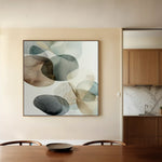 Abstract 1243 Canvas Art 60 x 60 cm / Stretched on hidden frame