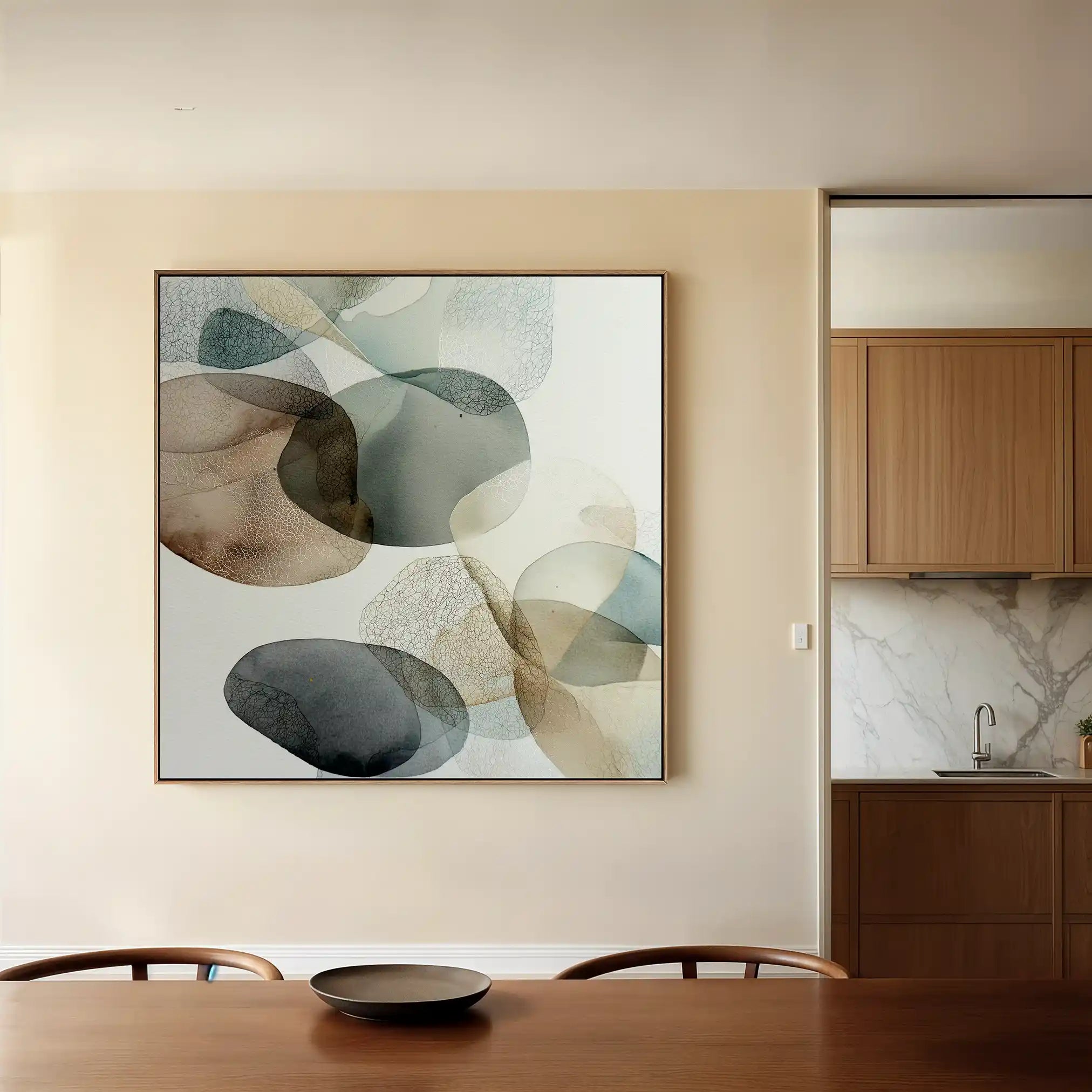 Abstract 1243 Canvas Art 60 x 60 cm / Stretched on hidden frame
