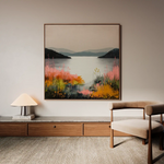 Abstract 1244 Canvas Art 60 x 60 cm / Stretched on hidden frame