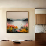 Abstract 1244 Canvas Art 60 x 60 cm / Stretched on hidden frame