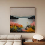 Abstract 1244 Canvas Art 60 x 60 cm / Stretched on hidden frame