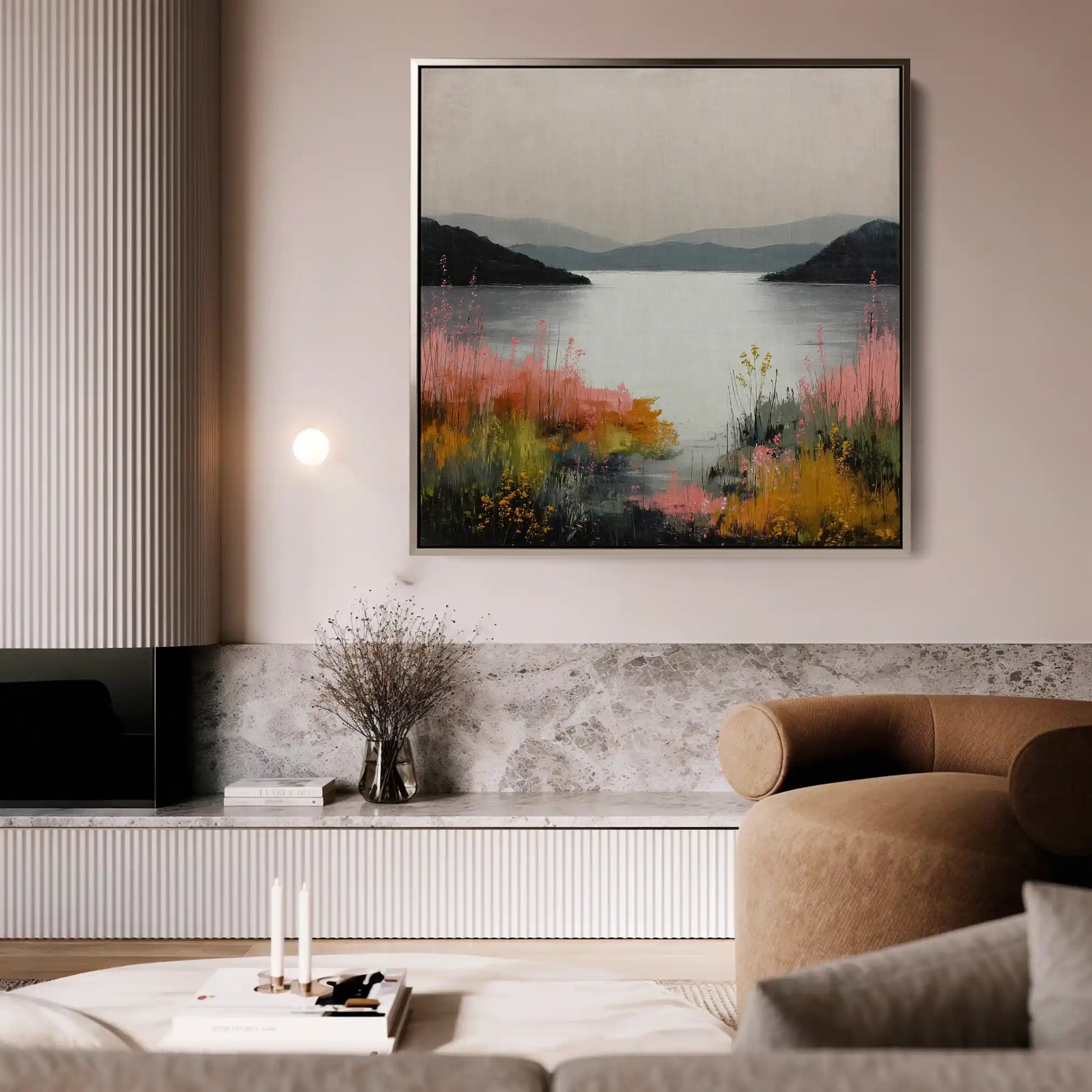 Abstract 1244 Canvas Art 60 x 60 cm / Stretched on hidden frame