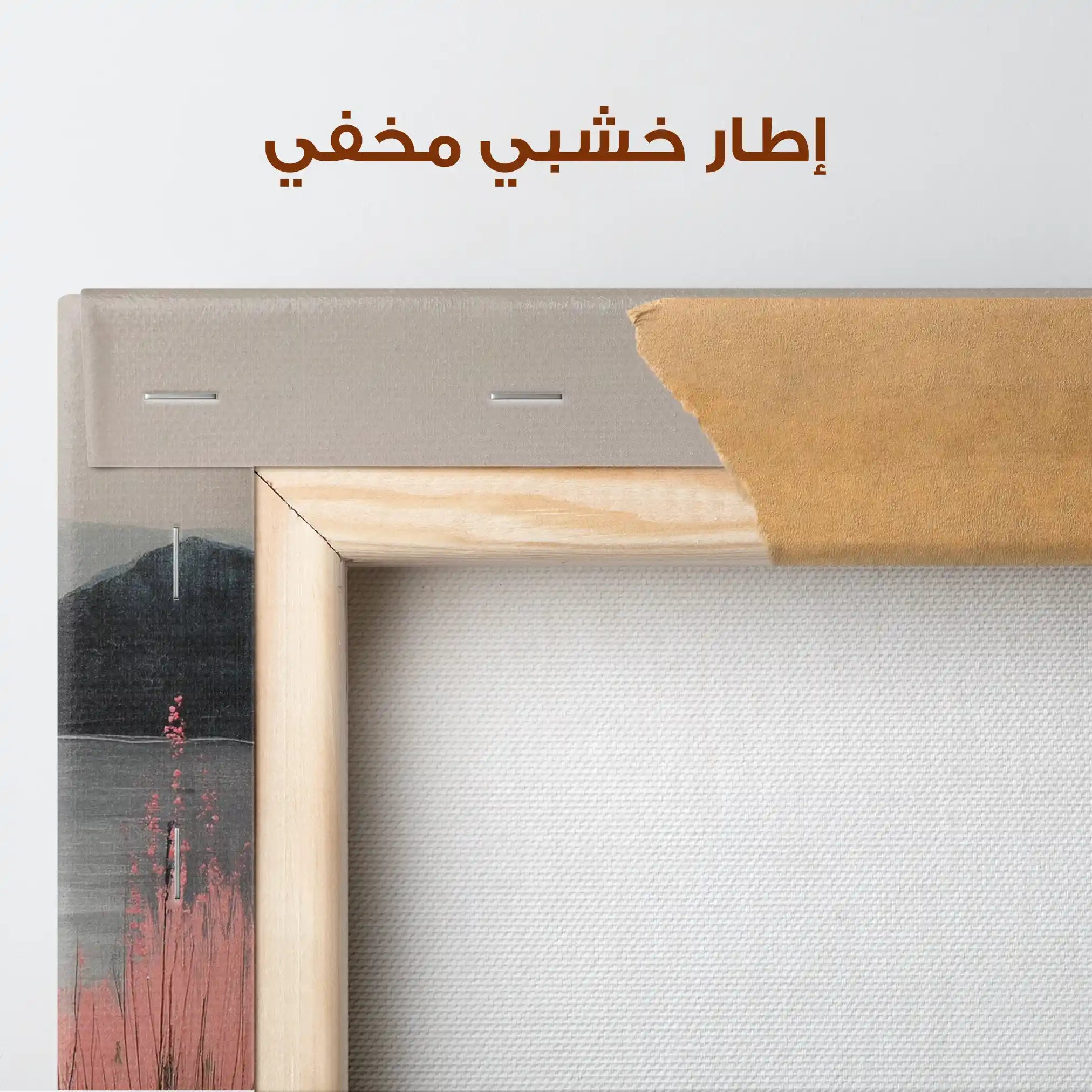 Abstract 1244 Canvas Art 60 x 60 cm / Stretched on hidden frame