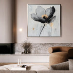 Floral Canvas Wall Art WAD1244-F 80 x 80 cm / Stretched on hidden frame