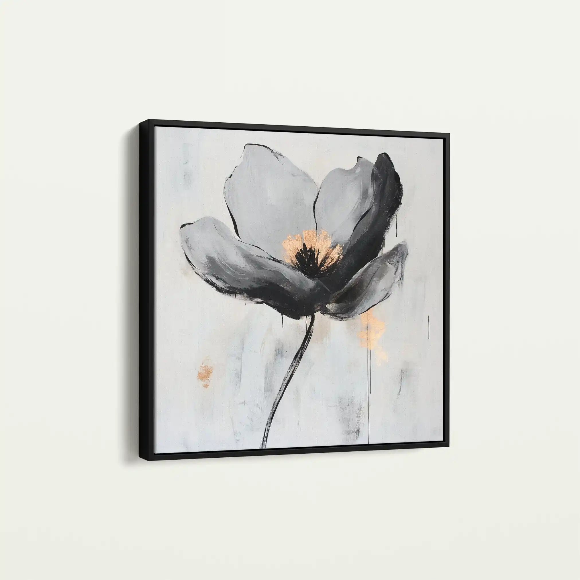 Floral Canvas Wall Art WAD1244-F 80 x 80 cm / Stretched on hidden frame