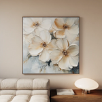 Floral Canvas Wall Art WAD1245-F 80 x 80 cm / Stretched on hidden frame