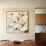 Floral Canvas Wall Art WAD1245-F 80 x 80 cm / Stretched on hidden frame