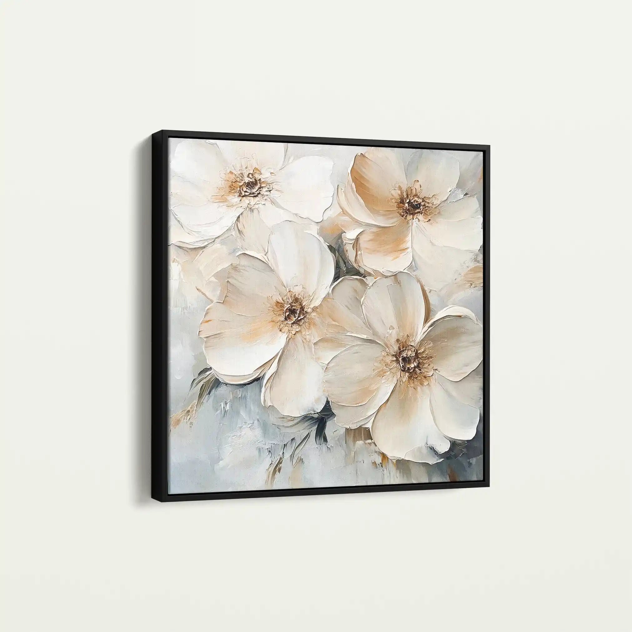 Floral Canvas Wall Art WAD1245-F 80 x 80 cm / Stretched on hidden frame