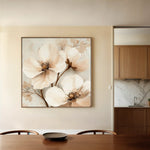 Floral Canvas Wall Art WAD1246-F 80 x 80 cm / Stretched on hidden frame