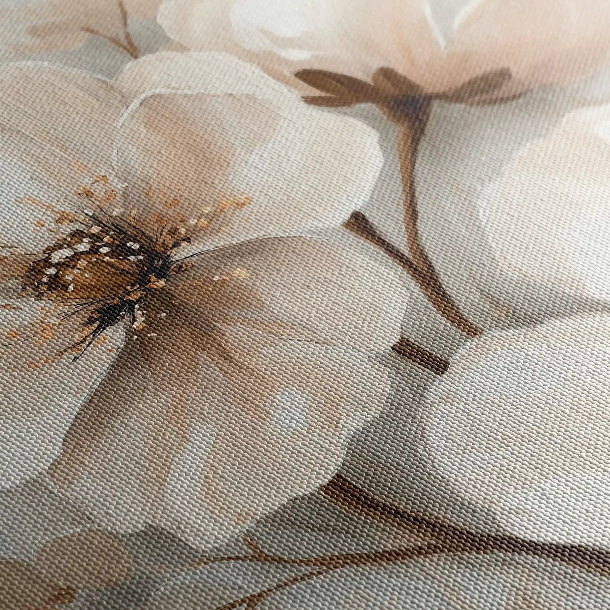 Floral Canvas Wall Art WAD1246-F 80 x 80 cm / Stretched on hidden frame