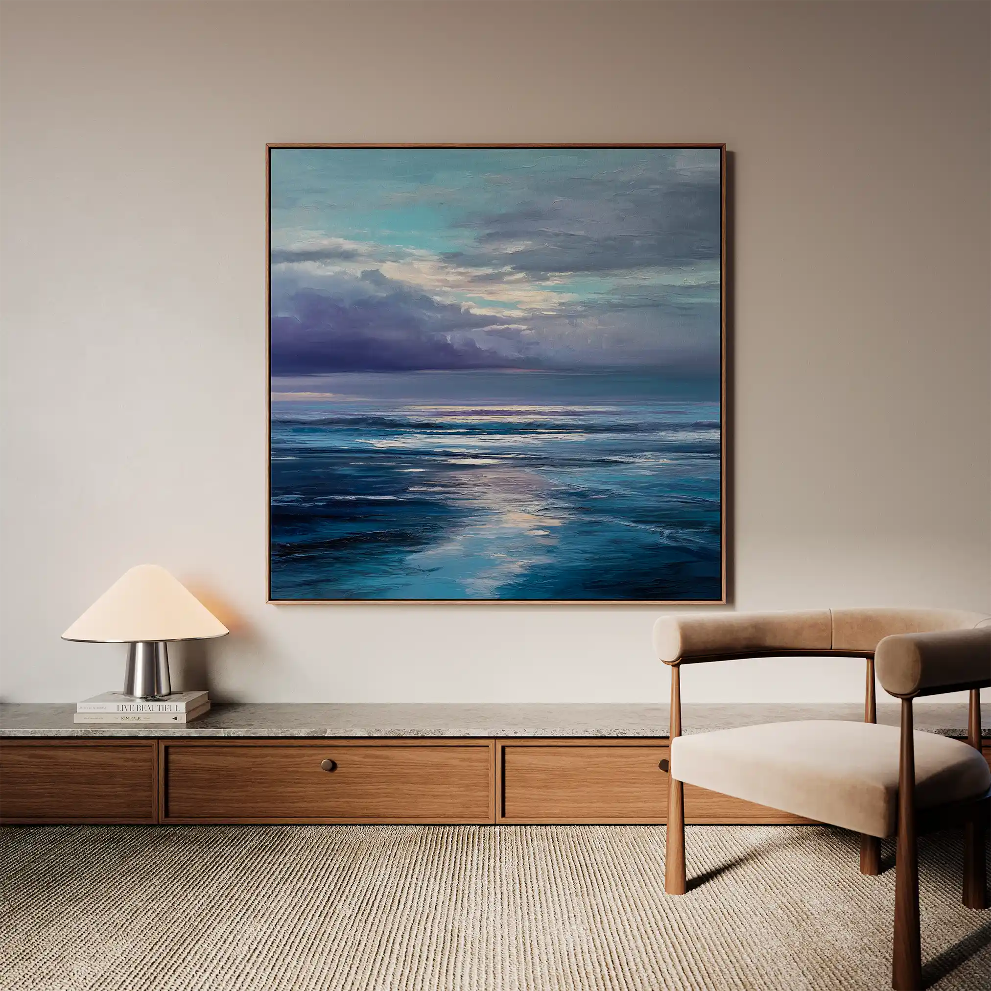Abstract 1247 Canvas Art 60 x 60 cm / Stretched on hidden frame