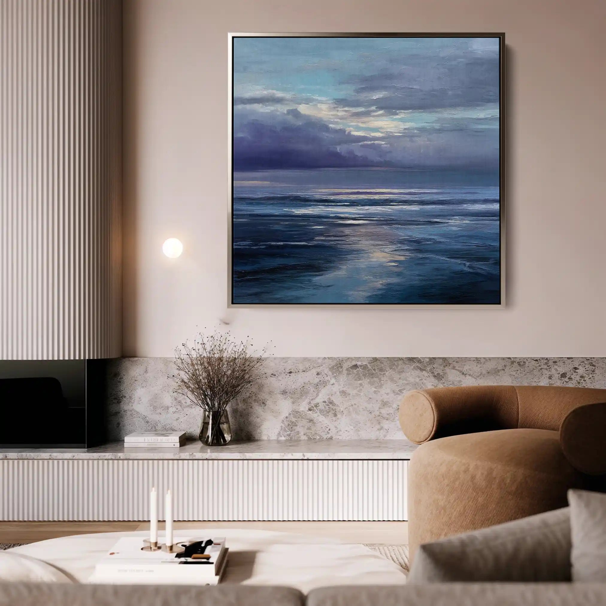 Abstract 1247 Canvas Art 60 x 60 cm / Stretched on hidden frame