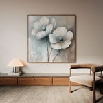 Floral Canvas Wall Art WAD1247-F 80 x 80 cm / Stretched on hidden frame