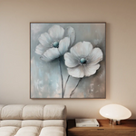 Floral Canvas Wall Art WAD1247-F 80 x 80 cm / Stretched on hidden frame