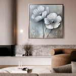 Floral Canvas Wall Art WAD1247-F 80 x 80 cm / Stretched on hidden frame