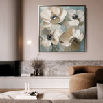 Floral Canvas Wall Art WAD1248-F 80 x 80 cm / Stretched on hidden frame