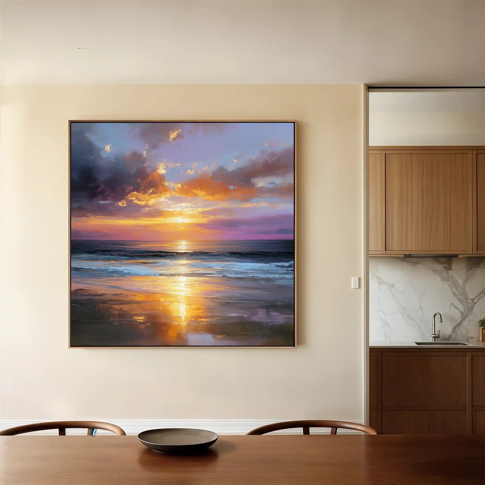 Abstract 1249 Canvas Art 60 x 60 cm / Stretched on hidden frame