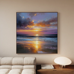 Abstract 1249 Canvas Art 60 x 60 cm / Stretched on hidden frame