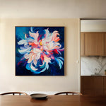 Floral Canvas Wall Art WAD1249-F 80 x 80 cm / Stretched on hidden frame