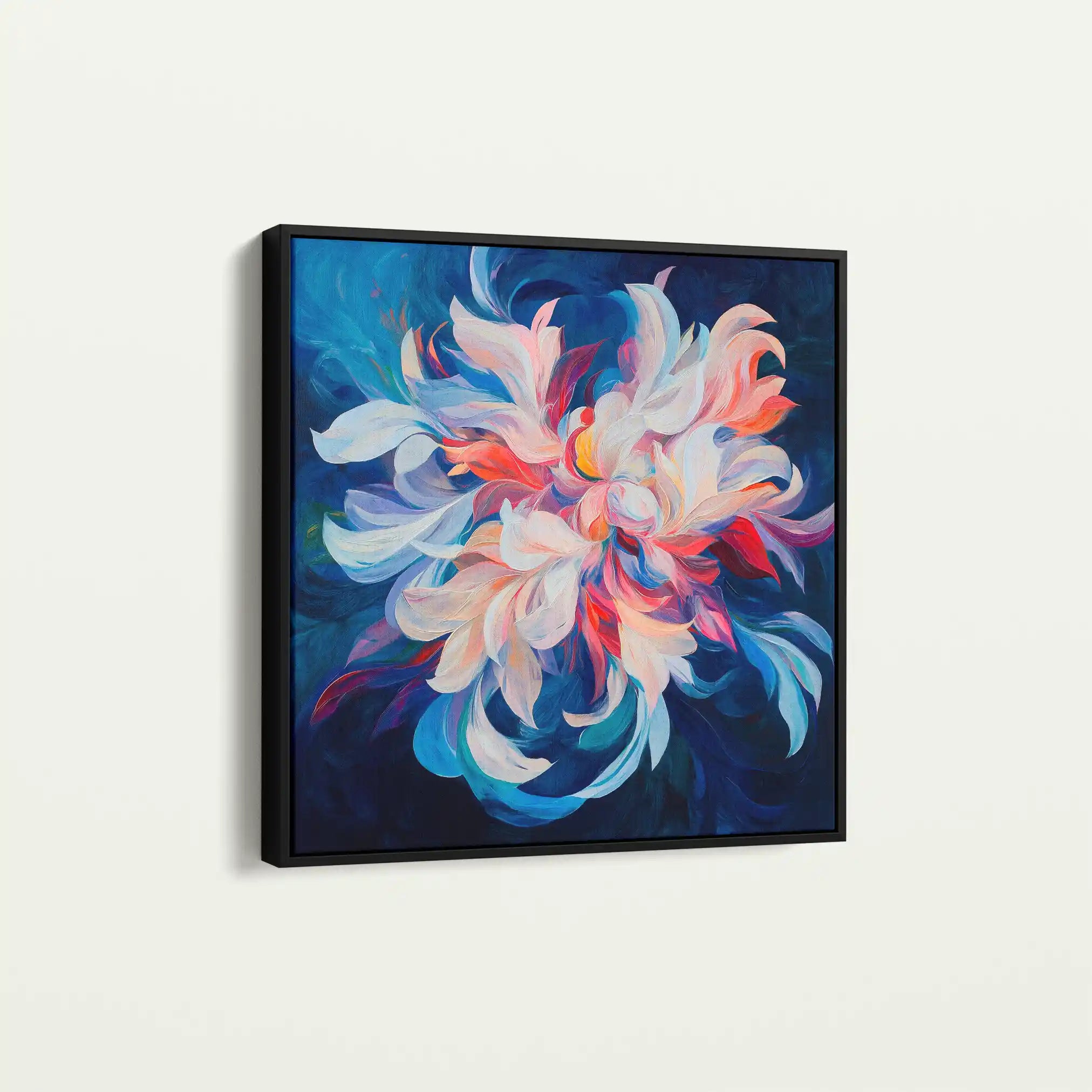 Floral Canvas Wall Art WAD1249-F 80 x 80 cm / Stretched on hidden frame