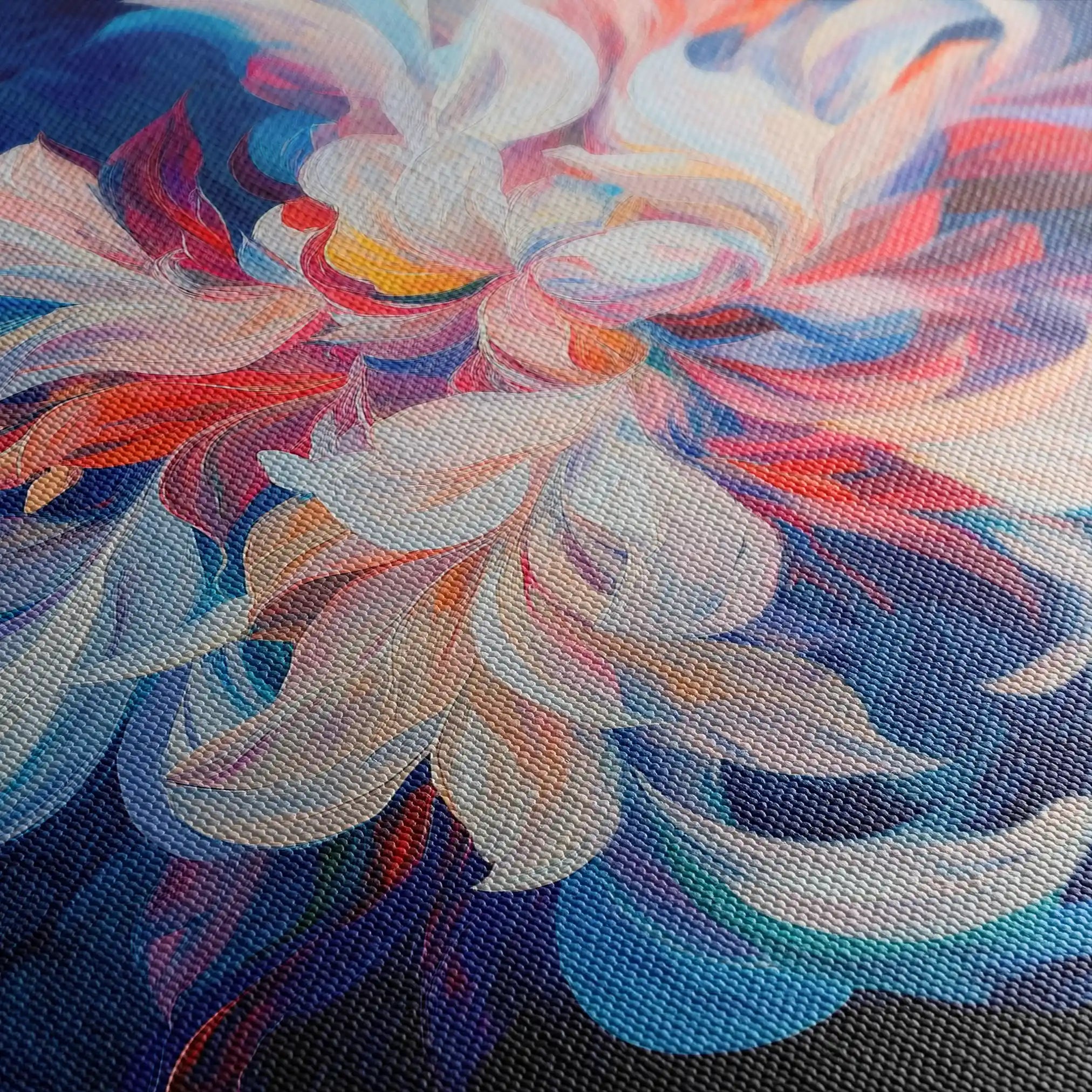 Floral Canvas Wall Art WAD1249-F 80 x 80 cm / Stretched on hidden frame