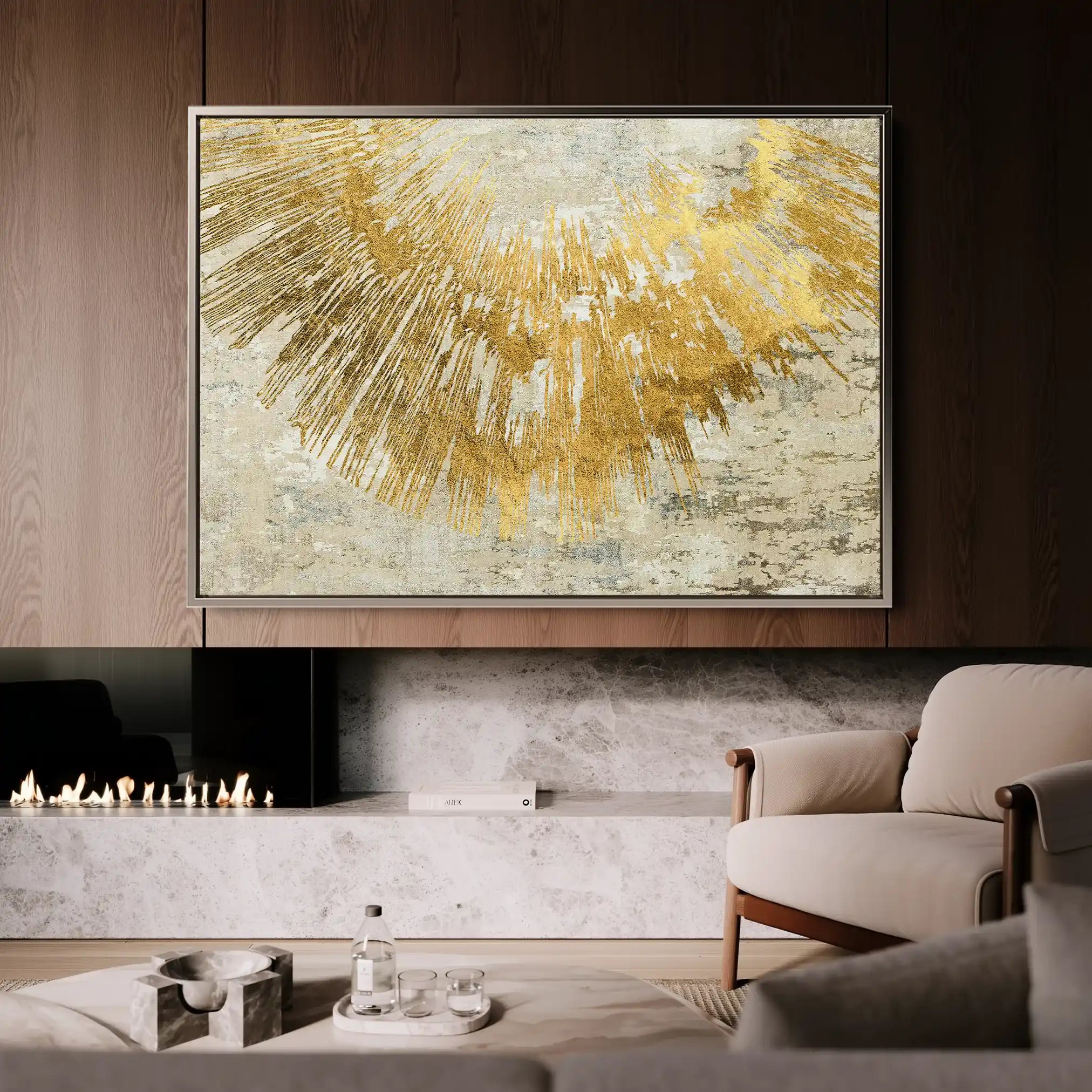 Abstract 125 Canvas Art 60 x 40 cm / Stretched on hidden frame