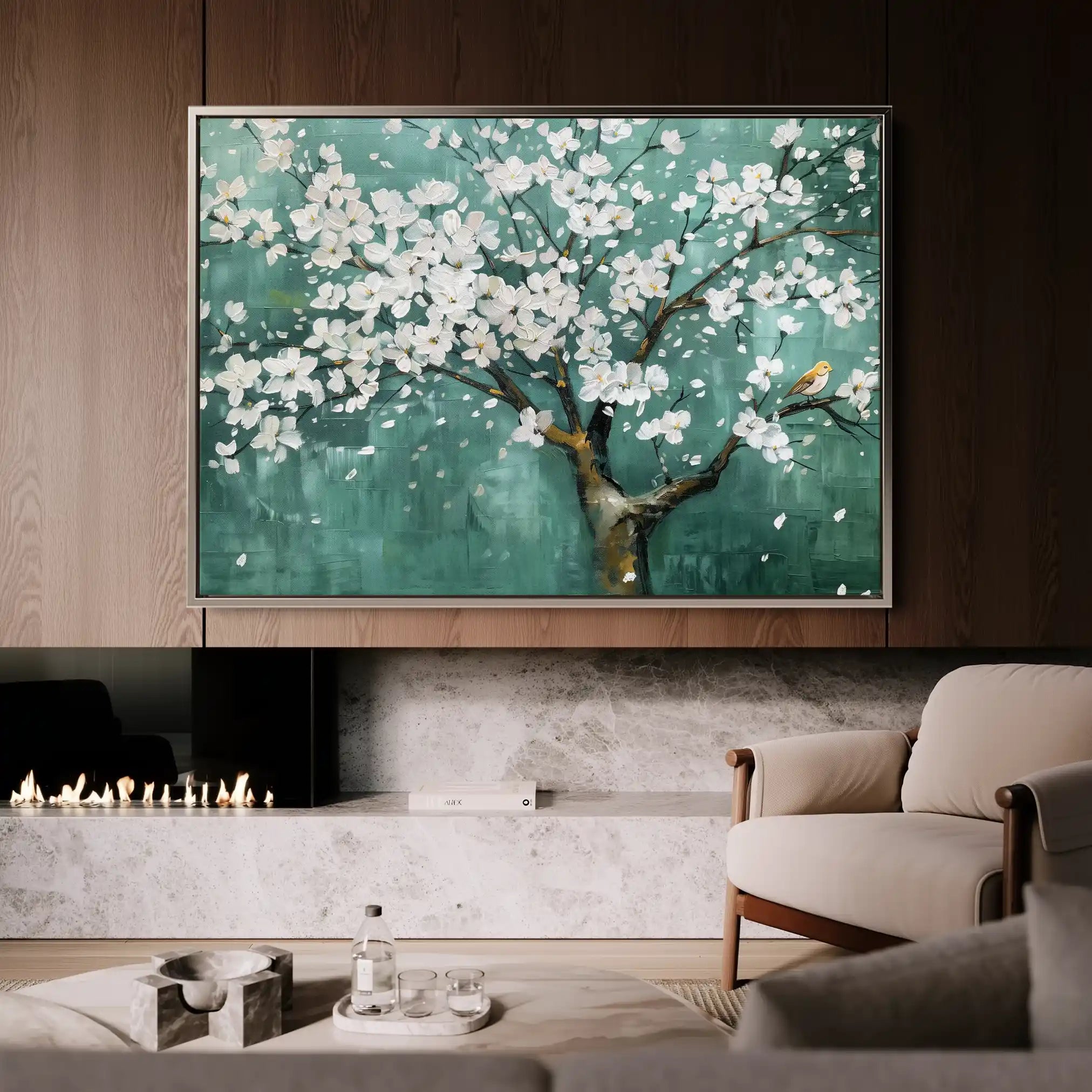 Floral Canvas Wall Art WAD125-F 90 x 60 cm / Stretched on hidden frame