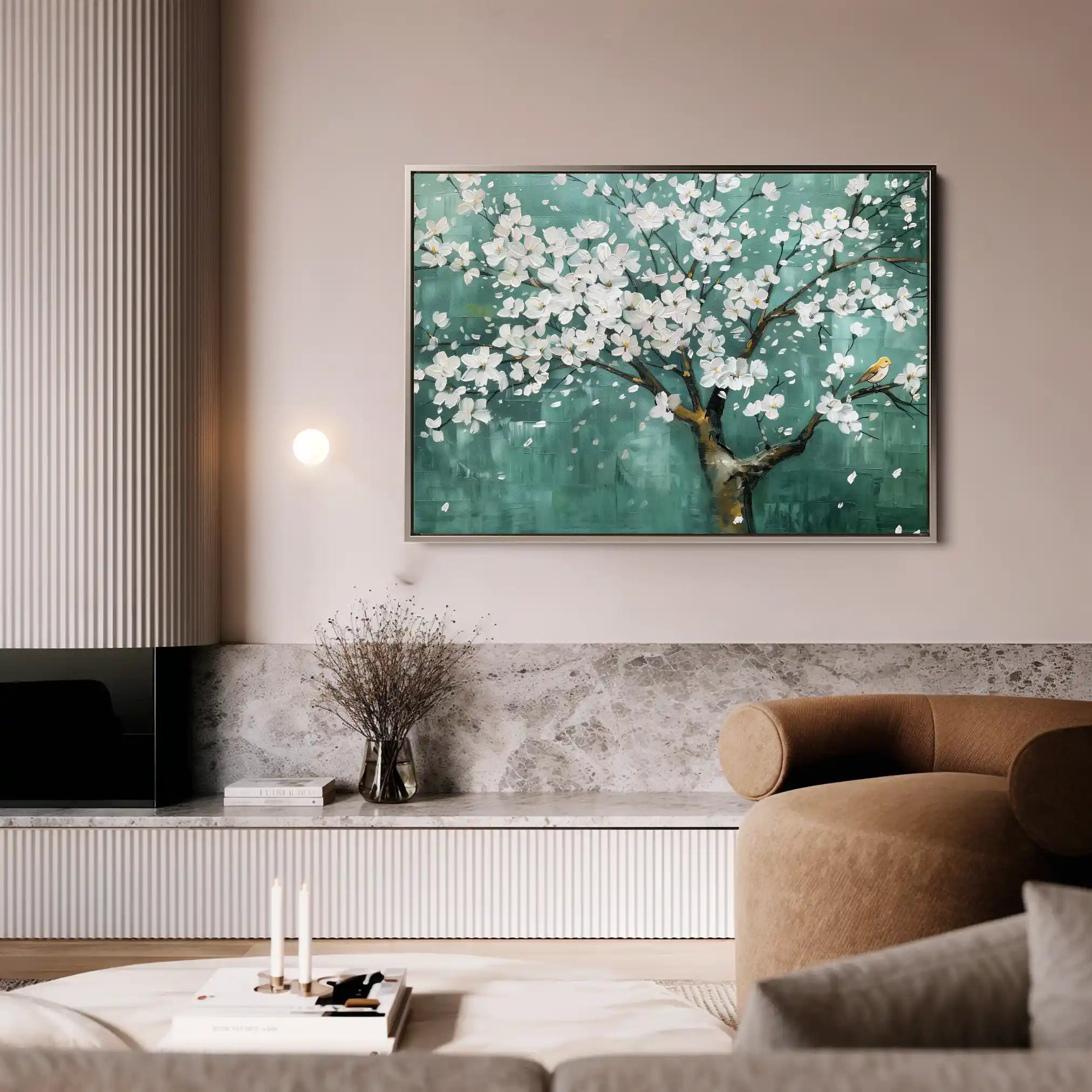 Floral Canvas Wall Art WAD125-F 90 x 60 cm / Stretched on hidden frame