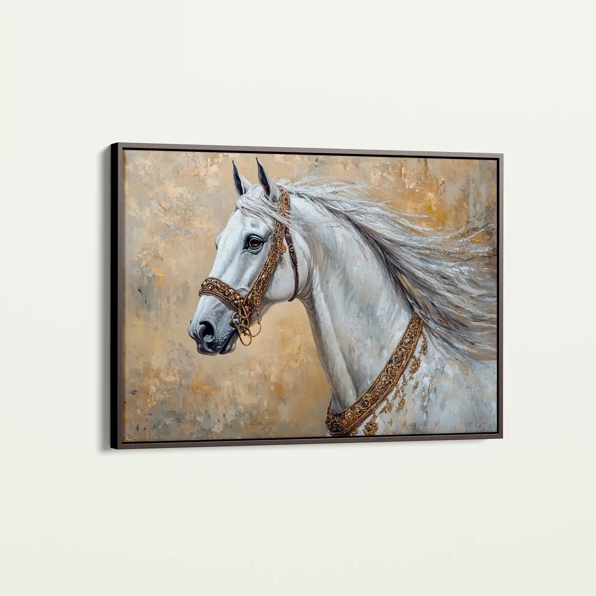 Horses 125 Canvas Art 90 x 60 cm / Stretched on hidden frame