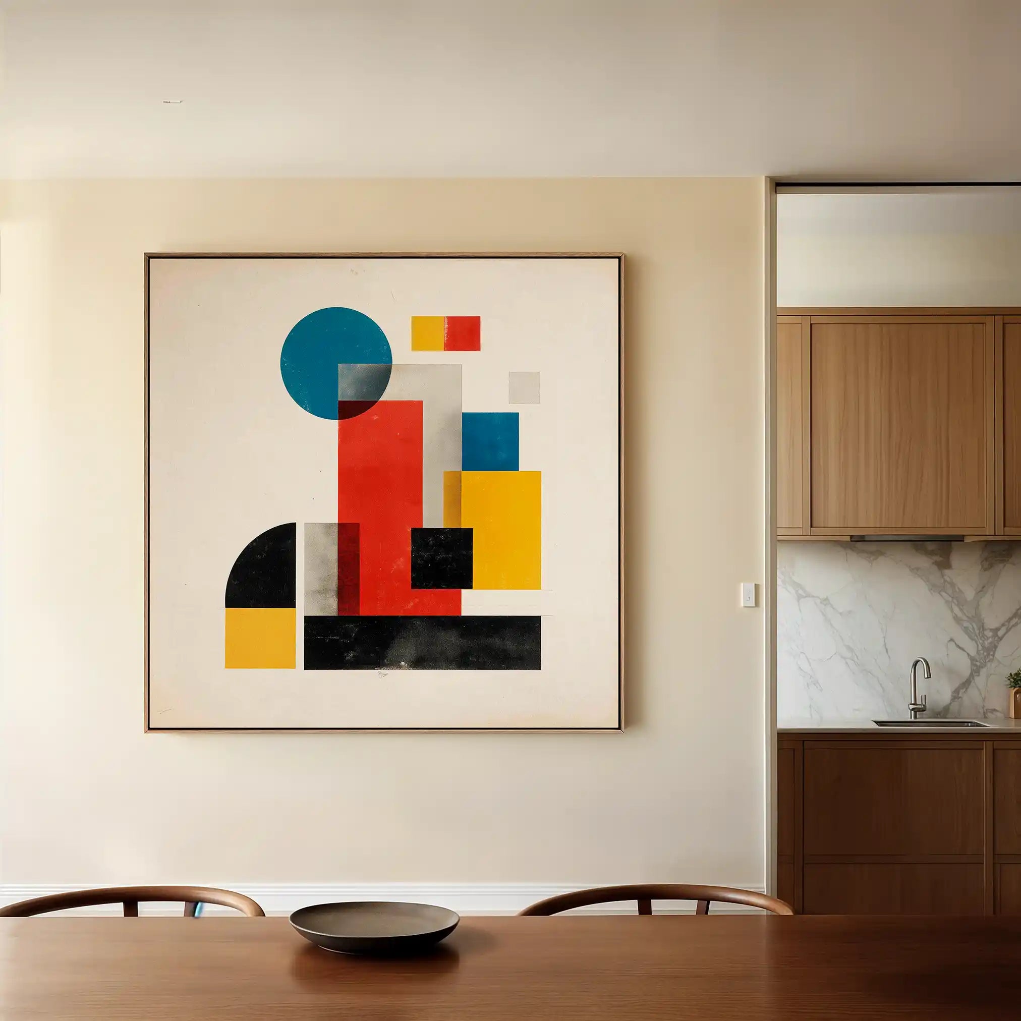 Abstract 1250 Canvas Art 60 x 60 cm / Stretched on hidden frame