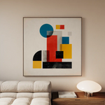 Abstract 1250 Canvas Art 60 x 60 cm / Stretched on hidden frame