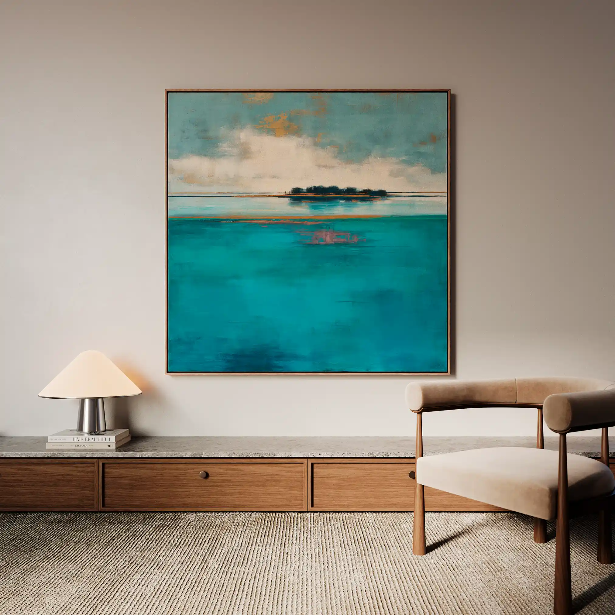Abstract 1251 Canvas Art 60 x 60 cm / Stretched on hidden frame