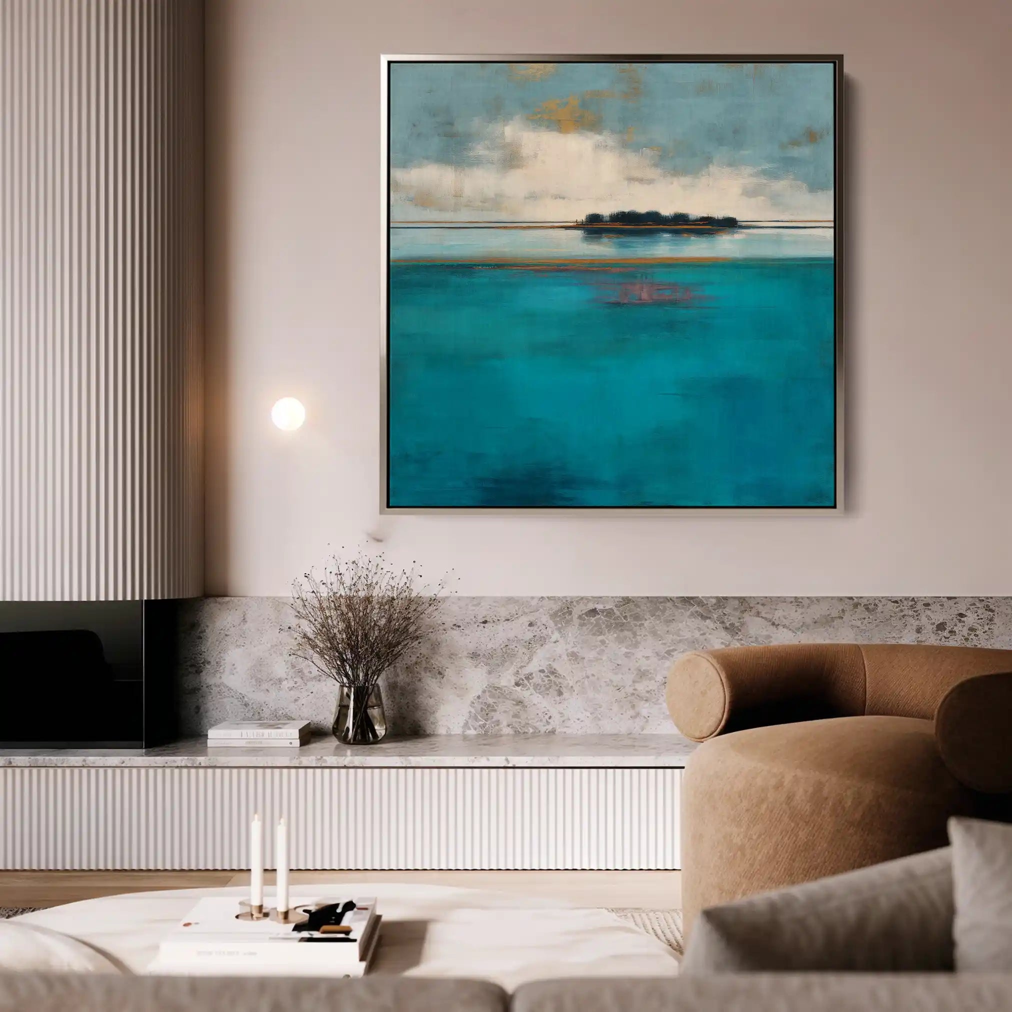 Abstract 1251 Canvas Art 60 x 60 cm / Stretched on hidden frame